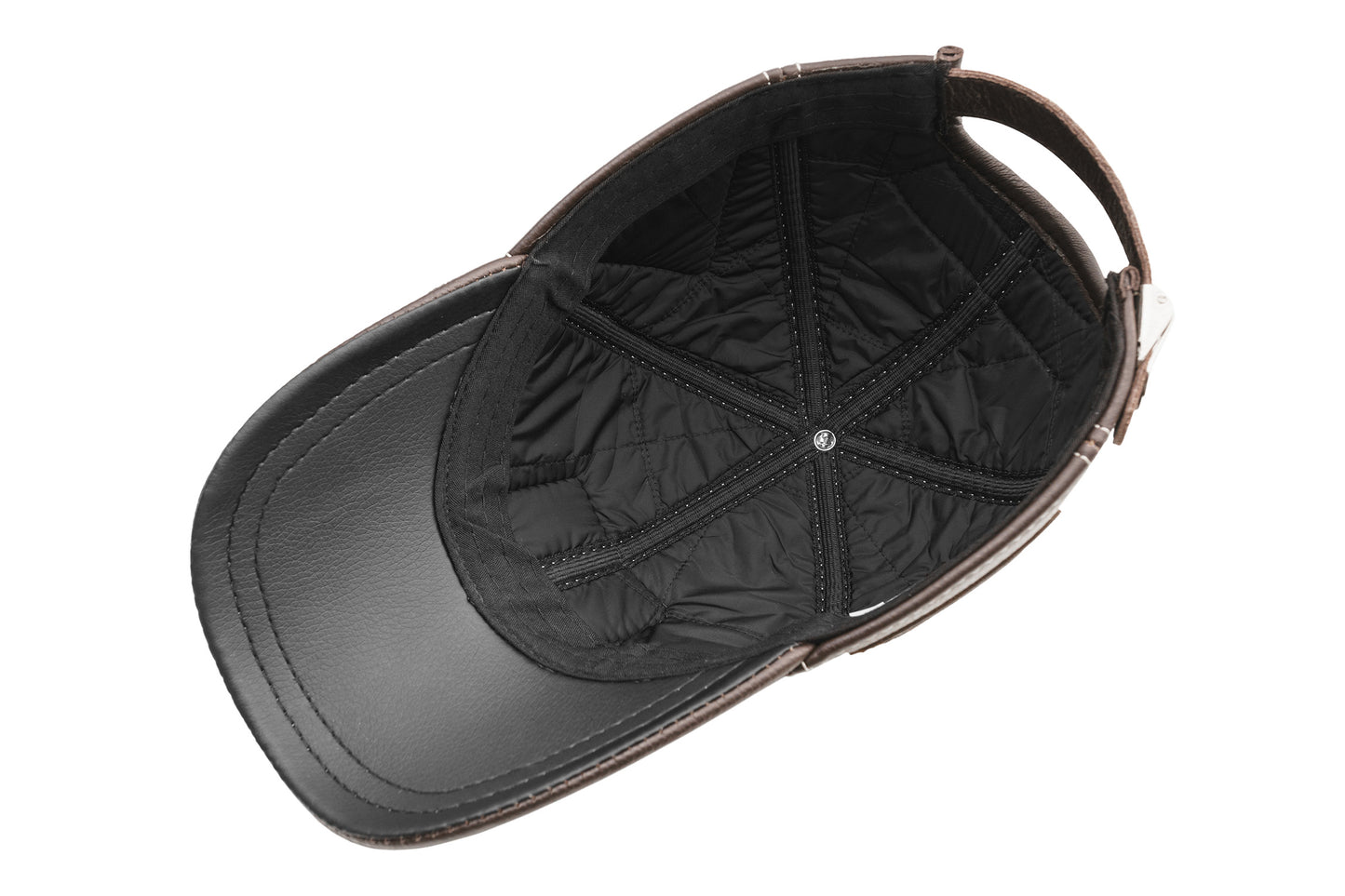 Trophy Carp Genuine Leather Handcrafted Fisherman Brown Cap