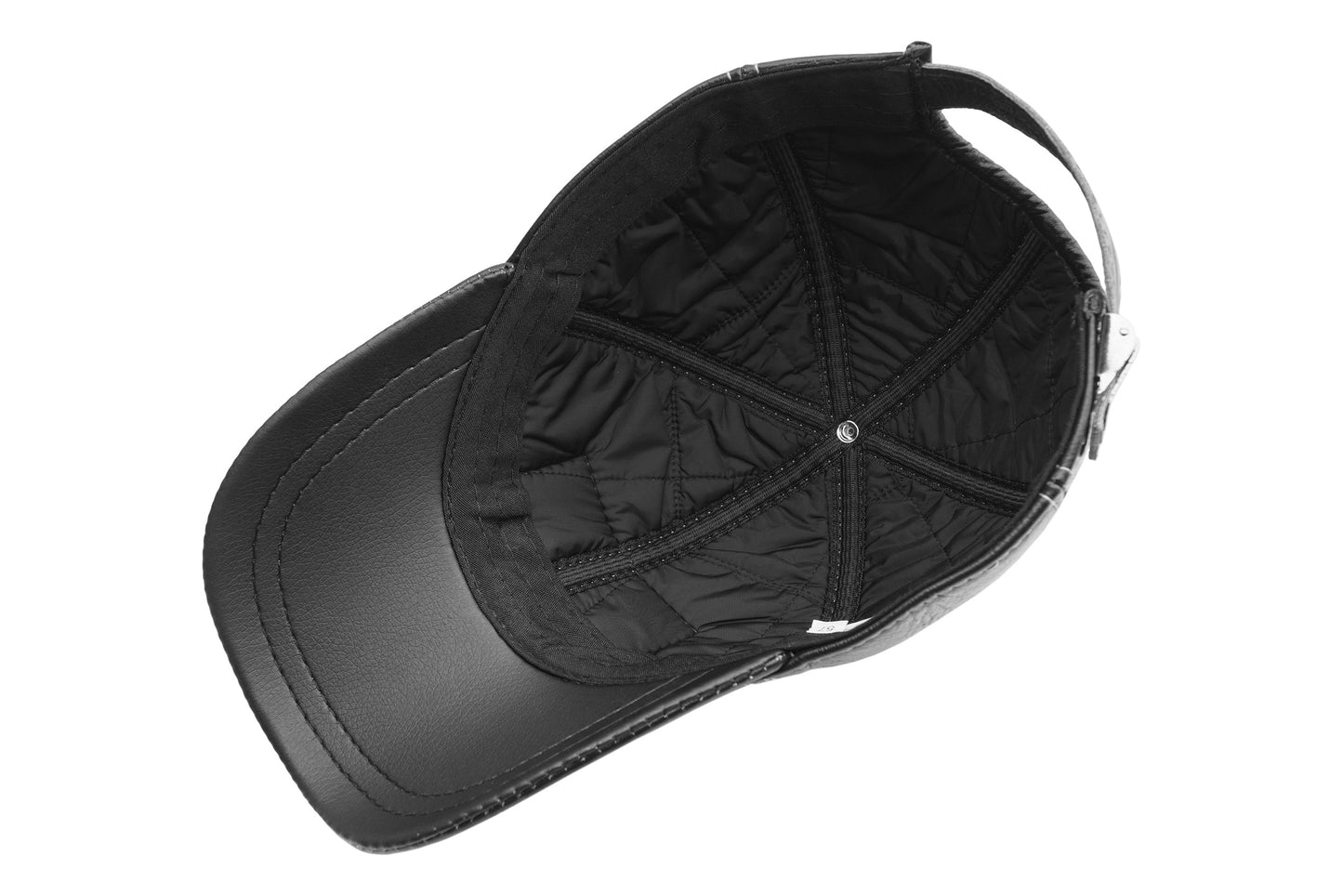 Motorcycle "Hard Ride" Genuine Leather Baseball Cap